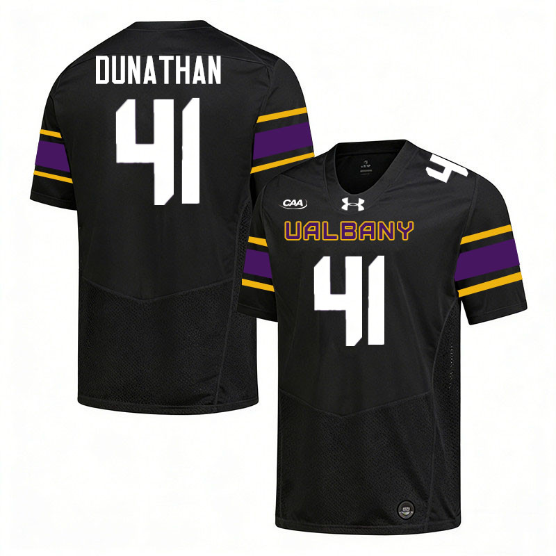UAlbany Great Danes #41 Dillon Dunathan College Football Jerseys,Uniforms-Black